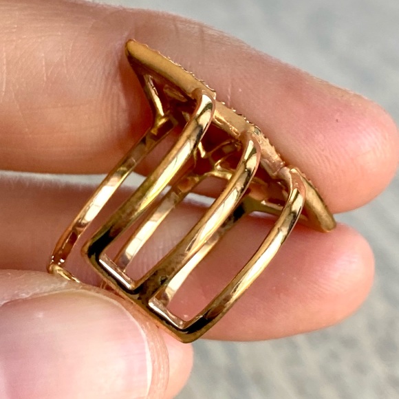 Stella & Dot Pave Spear Ring - Rose Gold - Picture 2 of 5